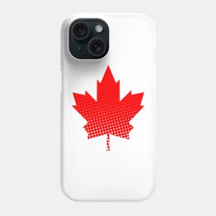 Flag of Canada With Halftone Effect Phone Case