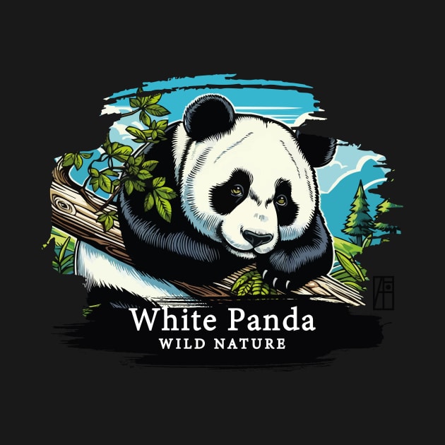 White Panda - WILD NATURE - WHITE PANDA -1 by ArtProjectShop