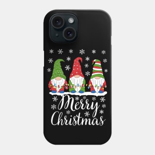 Three cool Gnomes Merry Christmas Phone Case