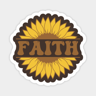 Sunflower Faith Magnet