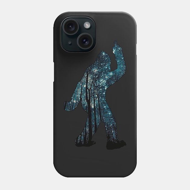 Bigfoot middle finger Phone Case by  The best hard hat stickers 