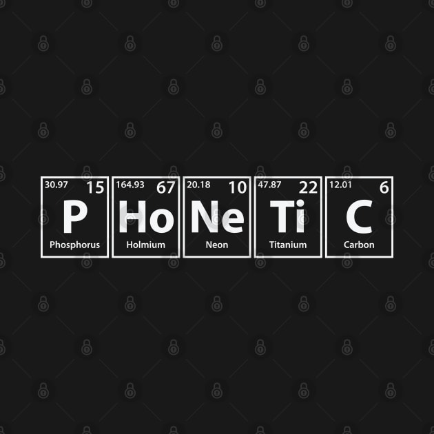 Phonetic (P-Ho-Ne-Ti-C) Periodic Elements Spelling by cerebrands