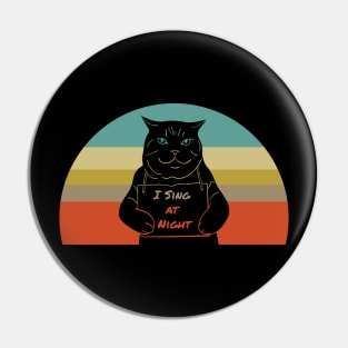 Suspect Cat - I Sing at Night Pin