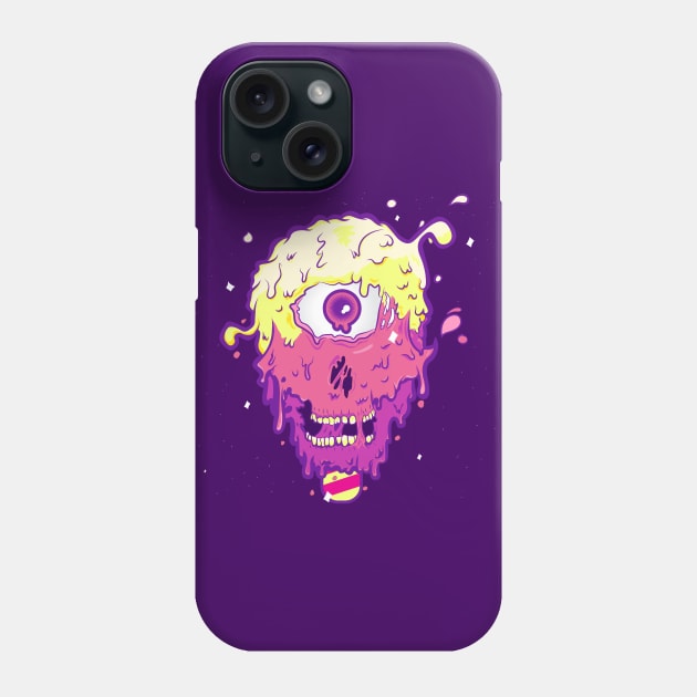 Melty Skull Phone Case by Yamabushi's Kawaii Store