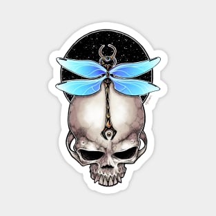 Awakened - Dragonfly Skull Magnet