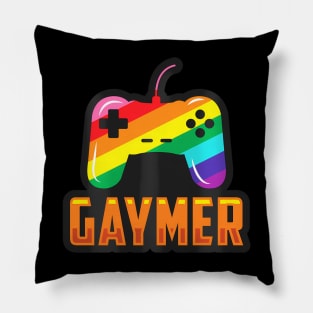 Gaymer LGBTQIA+ Gamer Game Controller Video Games Pillow