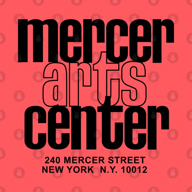Mercer Arts Center (black) by Joada
