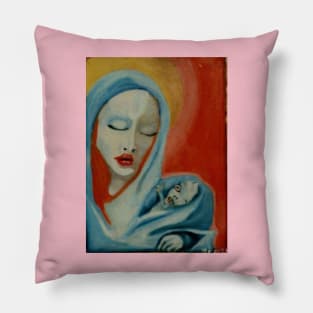 Mary and Son Pillow