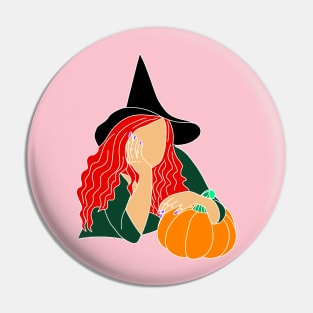 Witch pumpkin Pin