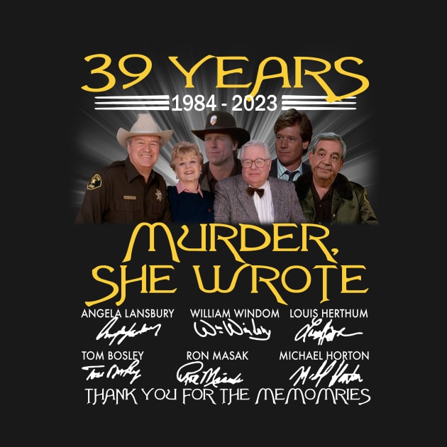 39 years 1984 2023 Murder She wrote signatures by Hoang Bich