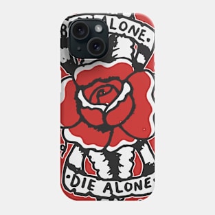 Born Alone Die Alone Lines Phone Case