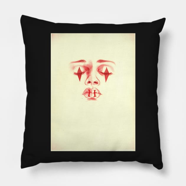 2 of Diamonds Pillow by theblackcat5679