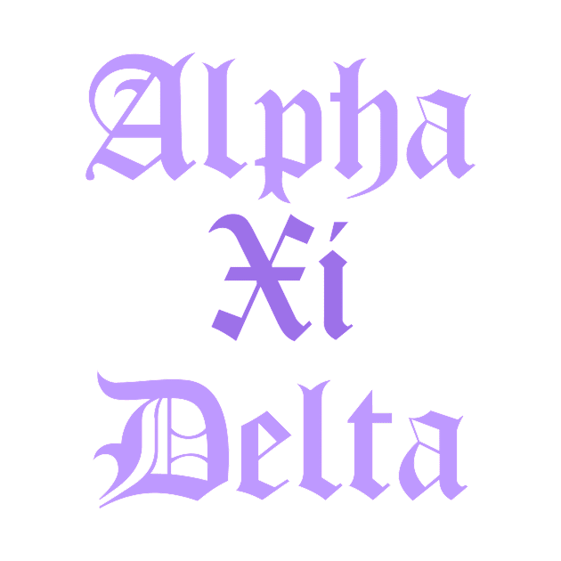 A Xi D Purple Gothic Font by sydneyurban