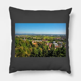 View From Dubovac Castle in Karlovac, Croatia Pillow