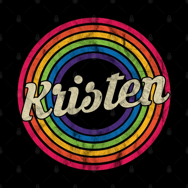 Kristen - Retro Rainbow Faded-Style by MaydenArt