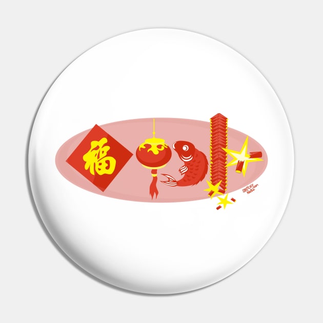 Chinese New Year Pin by dinoneill