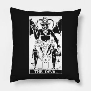 The Devil Tarot Card Shirt Tarot Card 15 XV Pillow