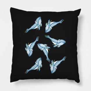 Humpback Whale - Active, music loving whale Pillow