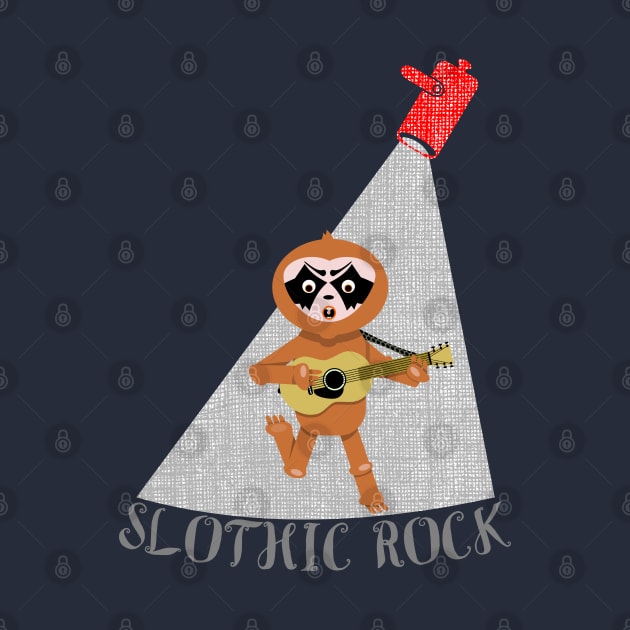 Slothic Rock Goth Sloth by mailboxdisco