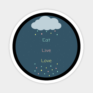 Eat Live Love Magnet