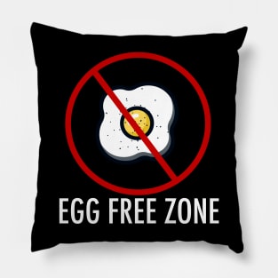 Egg Free Zone Pillow