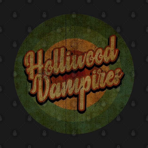 Circle Retro Vintage Hollywood Vampires by Jokowow