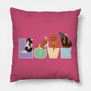 I LOVE my Cavalier King Charles Spaniels Pillow