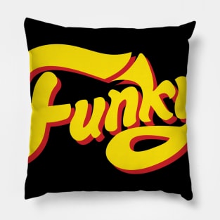 Funky Yellow Red Pillow