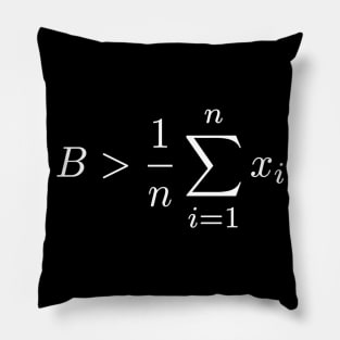 Be Greater Than Average Funny Math Teacher Student Premium Pillow