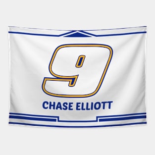 Chase Elliott blue #9 2024 NASCAR digital design Tapestry