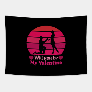 Will you be my Valentine Tapestry