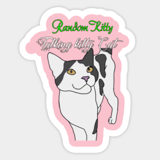 Steve Talking Kitty Cat Stickers Teepublic Au