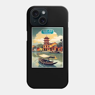 Hoi An Vietnam Vintage Travel and Tourism Advertising Print Phone Case