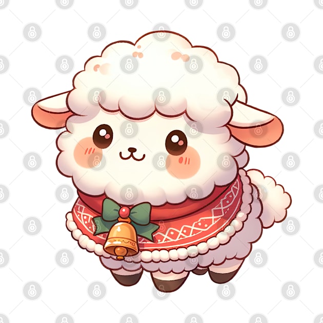 Cute Christmas Sheep by Takeda_Art