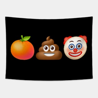 🍊💩🤡 - Front Tapestry