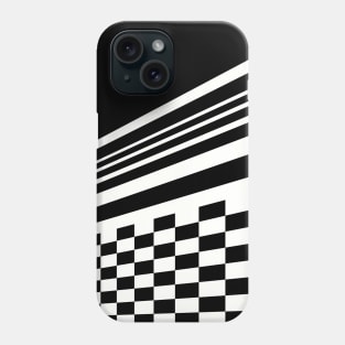 Abstract Checkerboard Racetrack Phone Case