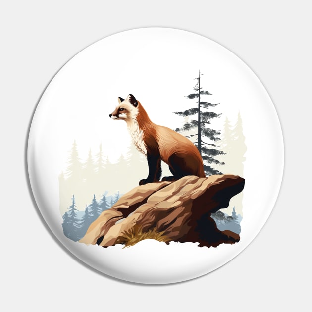 Pine Marten Pin by zooleisurelife