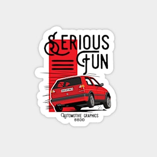 Serious Fun Red Version Magnet