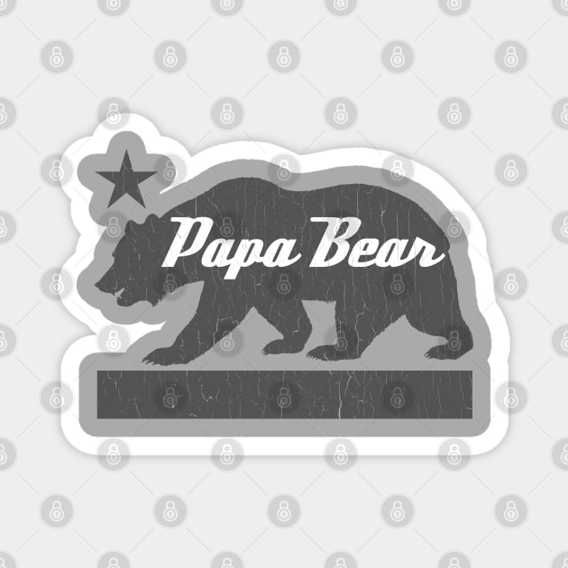 California Bear Family (PAPA Bear) Magnet by robotface