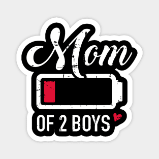 Mom Of 2 Boys Magnet