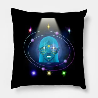 Namaste Yoga in space Pillow