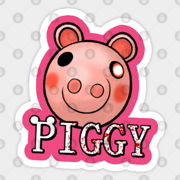 Piggy Head Piggy Sticker Teepublic - karinaomg roblox 2020 piggy