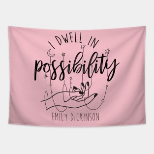 Emily Dickinson I Dwell In Possibility Poem Quote Tapestry