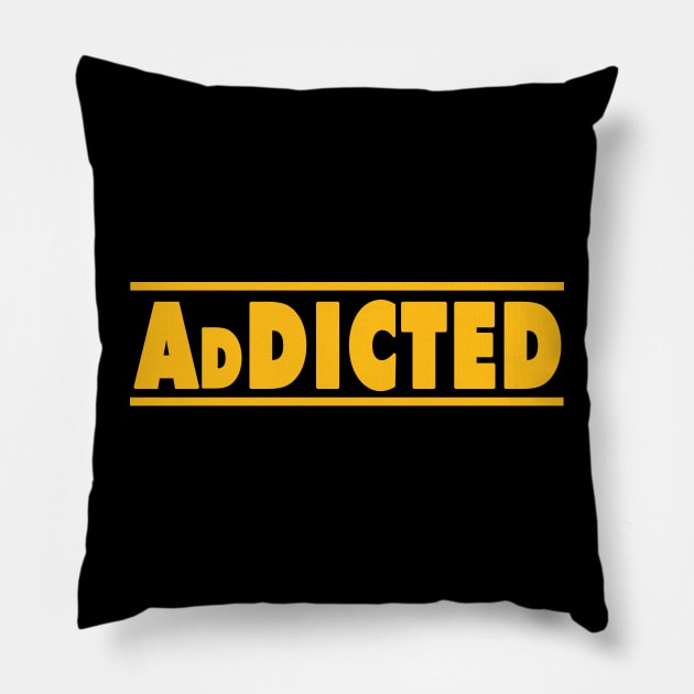 Addicted To Dewalt Design Pillow by Creative Designs Canada