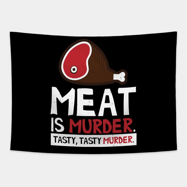 Meat is Murder Tasty Tapestry by trimskol