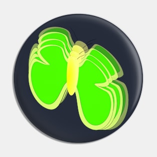 yellow green butterfly Pin