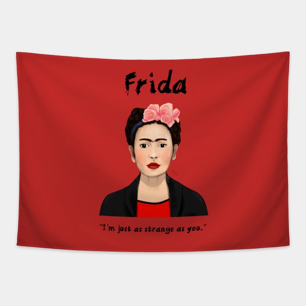 Frida Kahlo strange Tapestry by noelstart