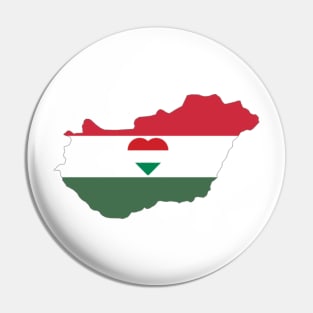 Hungary in the heart Pin