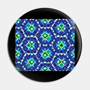 Abstract geometric shapes -blue Pin