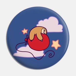 Cuddly Balloon Sloth Pin